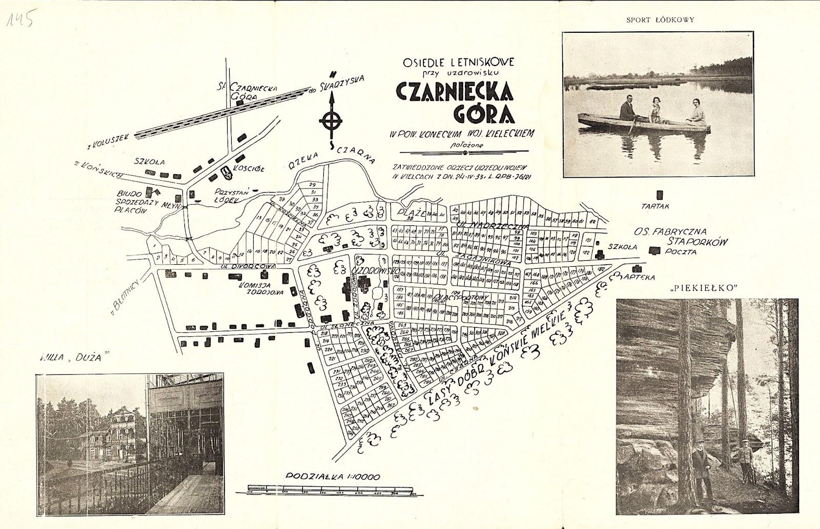 Osiedle letniskowe Czarniecka Góra, zbiory Archiwum Państwowe w Kielcach